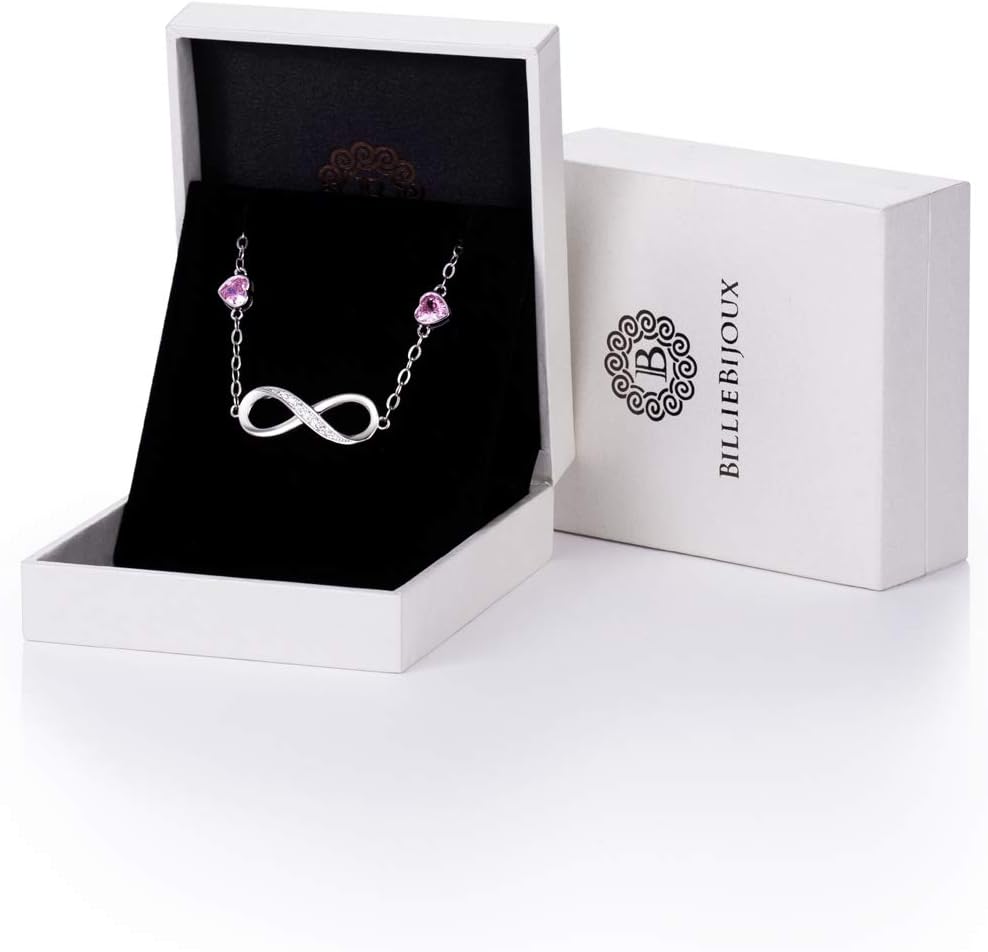 Billie Bijoux Infinity Love Bracelets for Women 925 Sterling Silver Womens Bracelet Love Symbol Charm Adjustable Bracelet Jewelry - Image 8