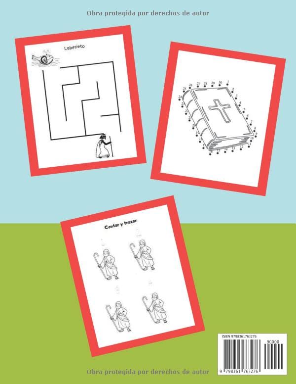 Miniatura 2 de Libro de actividades para niños Biblia Juegos y Ejercicios Biblia Educativos para Aprender Divirtiéndose Libro de colorear para niños Edad