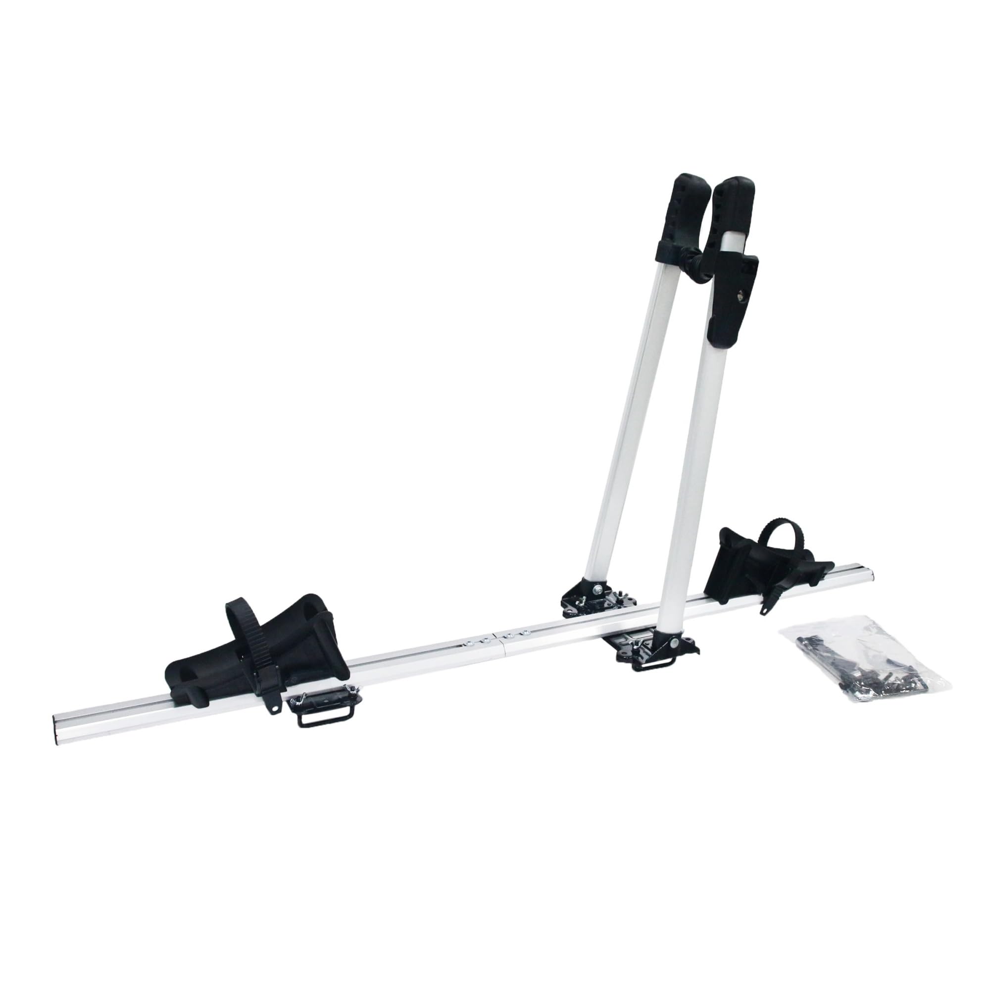 Portabici Universale Pieghevole for Auto, portabici da Tetto in Lega di Alluminio, Facile da installare e Compatto, Adatto alla Maggior Parte di berline, SUV e Hatchback