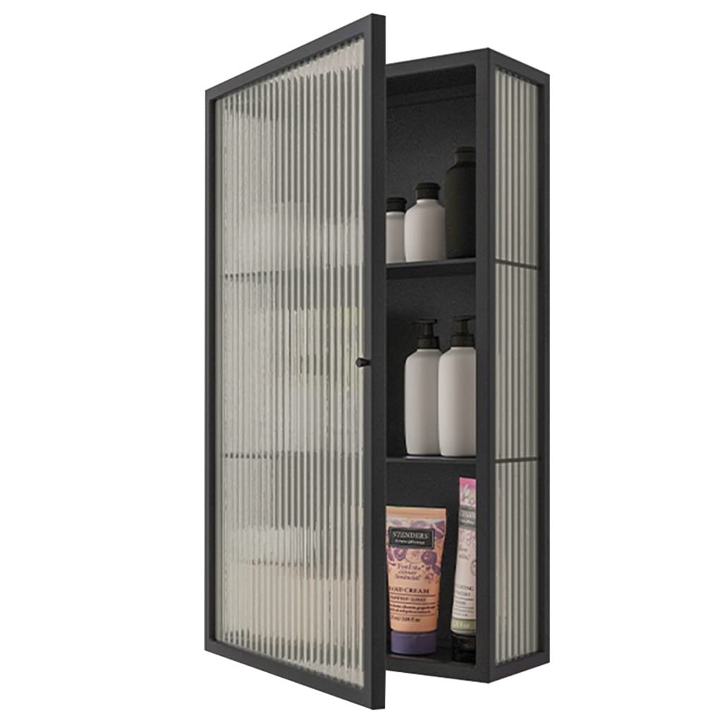 Gabinetes de baño y estante para cosméticos montado en la pared con 3 niveles flotantes