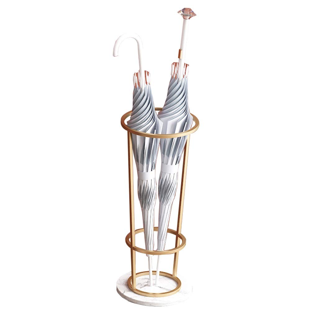 Porte-parapluies support d'entrée en métal avec base marbre pour cannes et alpenstock