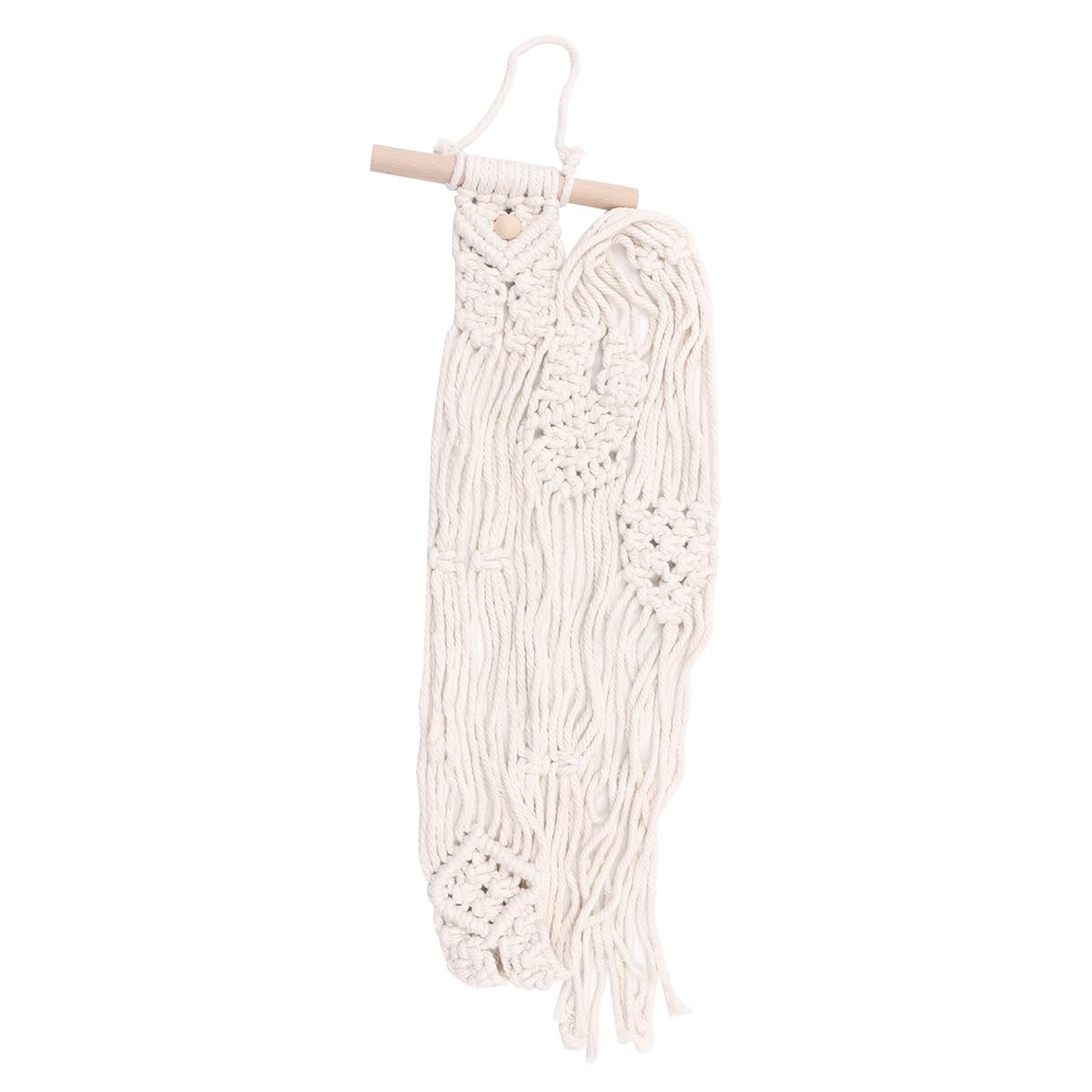 Macrame Hat Rack con Gancho Adhesivo, Organizador de Pared para Sombreros de ala Ancha
