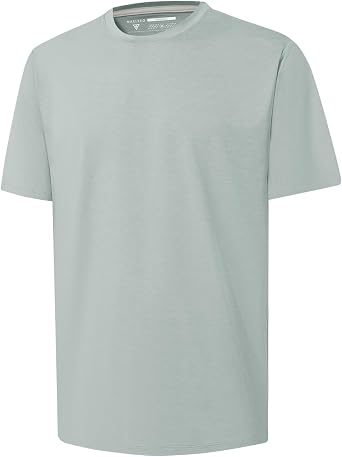 M MAELREG Mens T-Shirts Casual Quick Dry Moisture Wicking Athletic Workout Shirts for Men Short Sleeve Gym Tee Tops