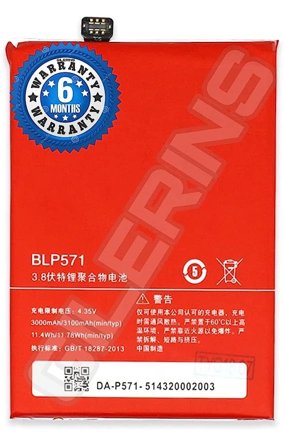 Image of Original BLP571 Battery for Oneplus One /Oneplus 1 A0001 Battery with 6 Month Warranty *** (P276)