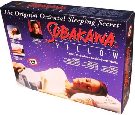 As Seen on TV Sobakawa Buckwheat Hull Pillow, Queen Size