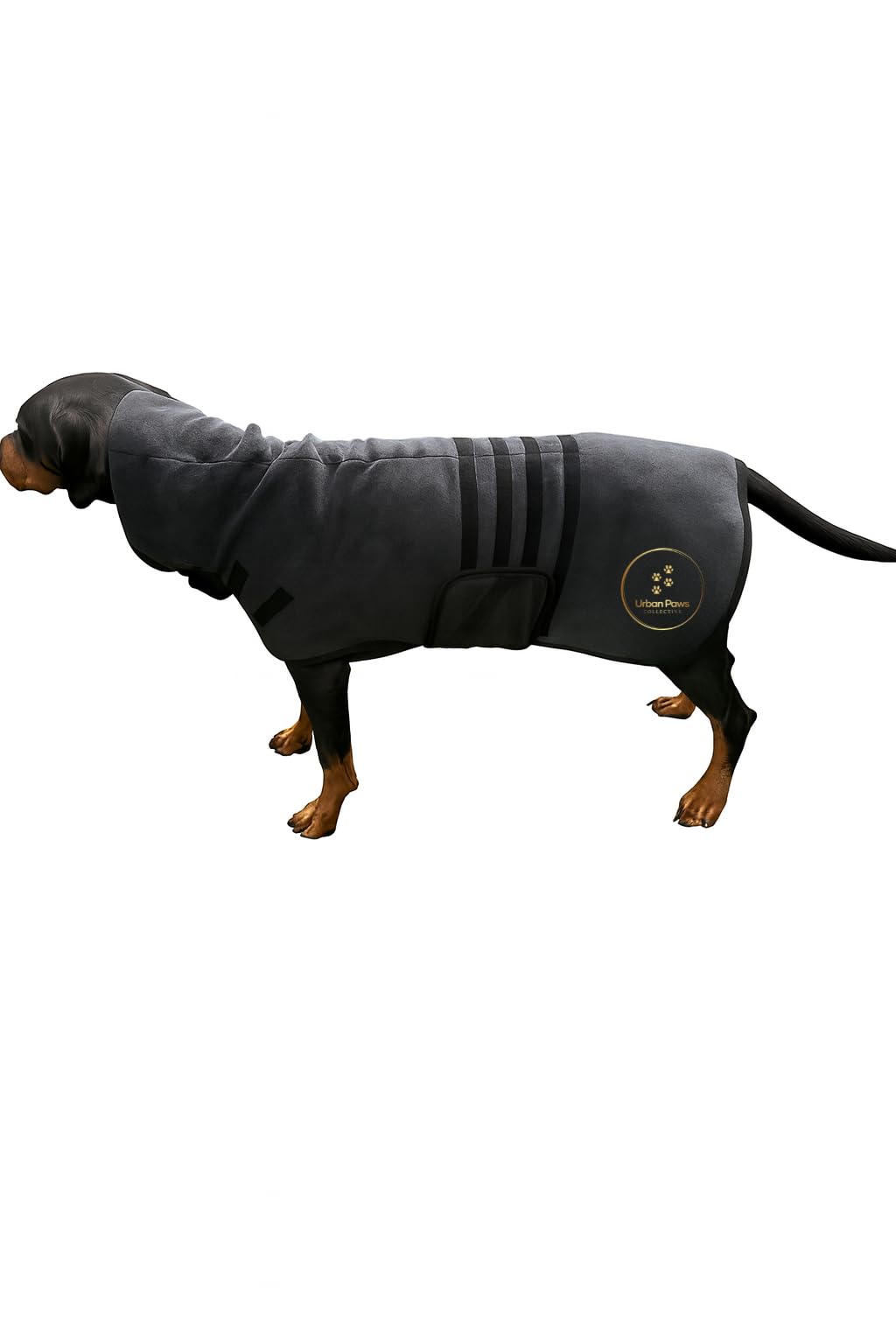 Urban Paws Collective® Luxury Dog Drying Coat, Drying Robe, Ultra Absorbent Microfibre Dog Bathrobe, Quick Dry, Covers Ears