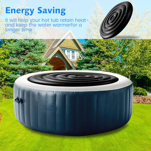 Cobertor Inflable Redondo para Jacuzzi 5.2 pies miniatura 6