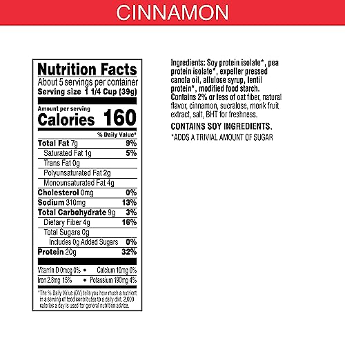 Kellogg's Special K Zero Breakfast Cereal, Keto Friendly, Protein Cereal, Cinnamon, 7.7oz Box (1 Box)