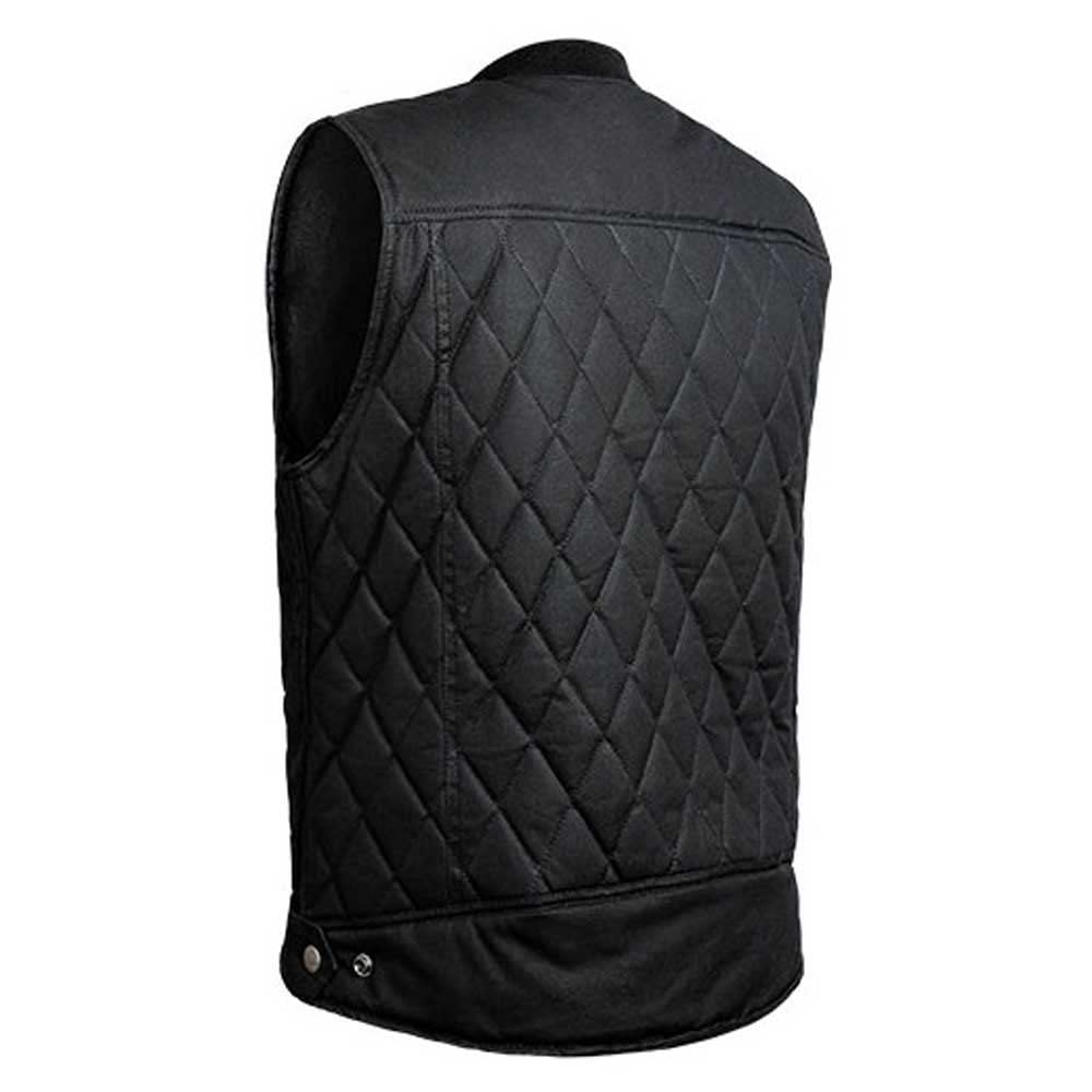 John Doe Unisex Lowrider Wax Vest Lederweste (1er Pack) | Wetterfester Fahrkomfort