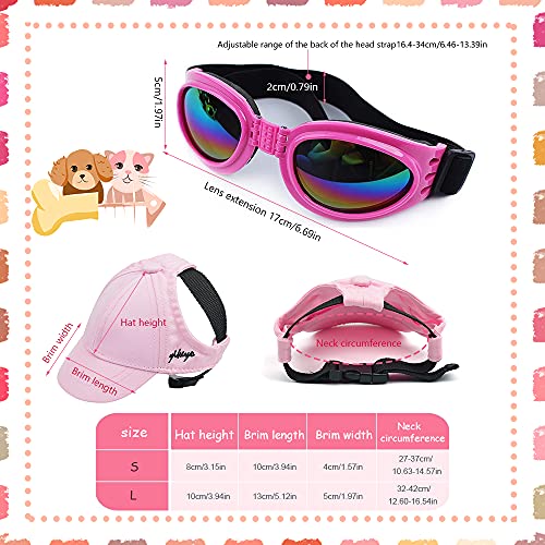 Sebaoyu Dog Hat for Small Medium Dogs, Dog Sunglasses Caps, Summer Fall Dog Baseball Cap Pet Puppy Visor Hats Sunbonnet… - Image 8