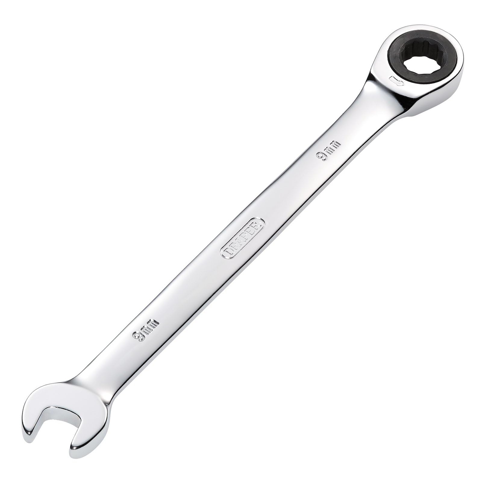 Draper 31006 Hi-Torq Metric Ratcheting Combination Spanner, 9mm