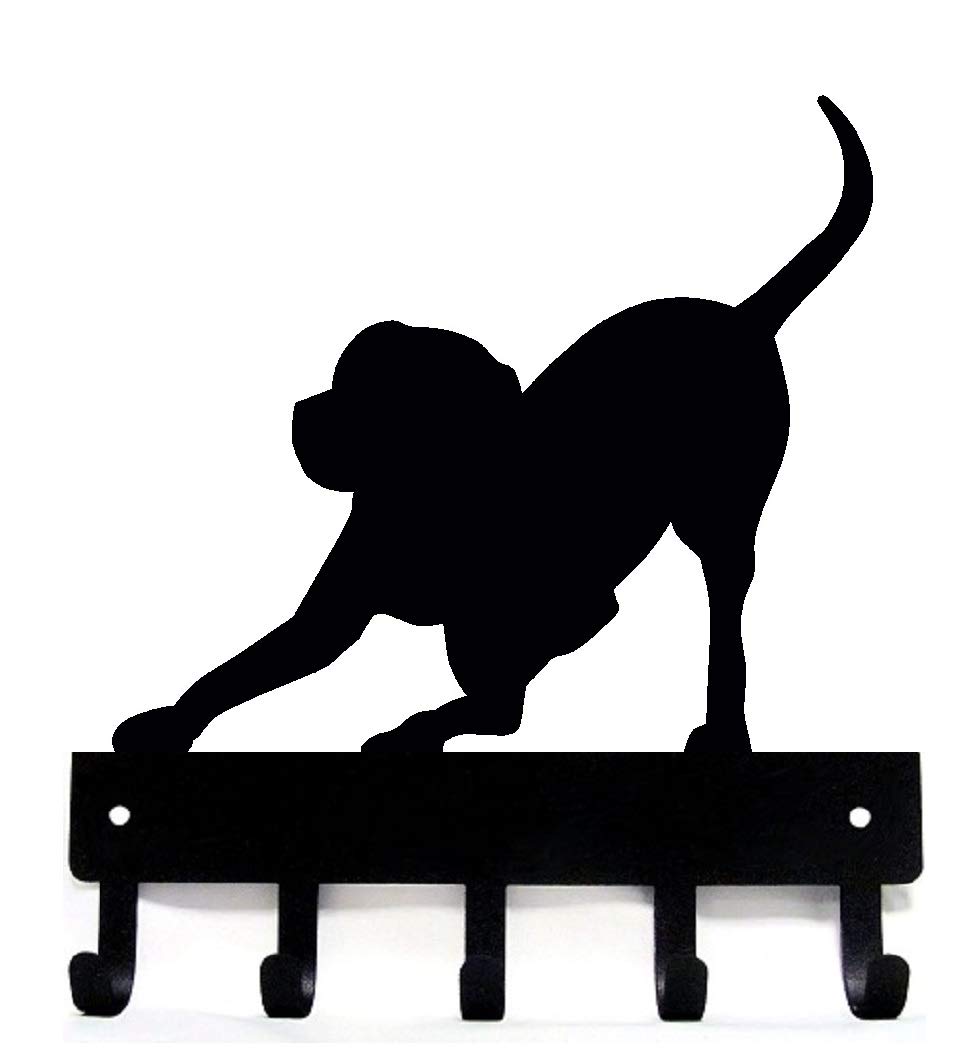 Amazon.com: The Metal Peddler Playful Pup Dog Key Rack Hanger