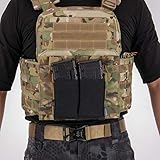 IDOGEAR Double Mag Pouches M4 MOLLE Magazine Pouch Elastic Tactical Mag Holder for Rifle Magazines (Black) - Image 7