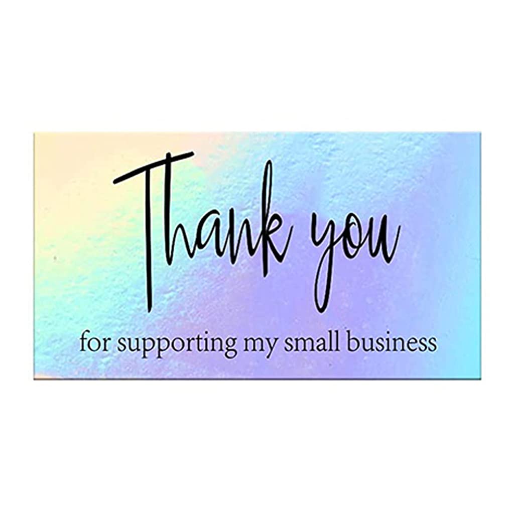 HGENAHGTF 50pcs Thank You for Your Order Business Cards Shopping Thanks Greeting Cards Appreciation Card
