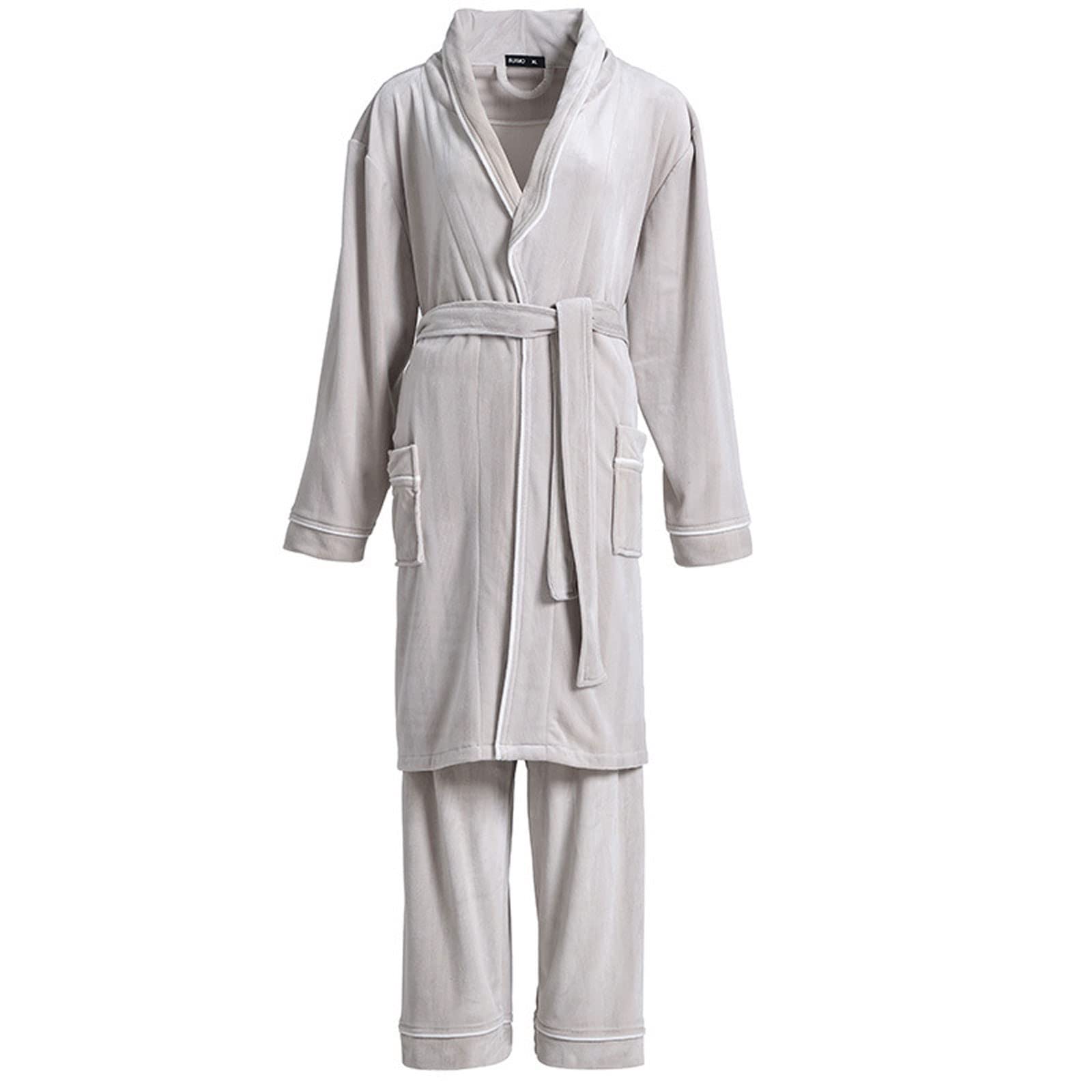 Zestaw piżam damskich Miękka bielizna nocna Pjs Piżama Piżama Damska piżama Zestaw Zagęszczony jesienny i zimowy koralowy aksamitny szlafrok PJ Set Loungewear Bielizna nocna (Color : A, Size : Xl-si