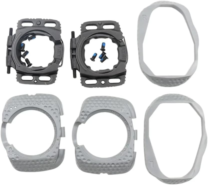 1 Pair Quick Release Cycling Shoes Cleats Self-Locking Pedal Aerodynamic for Wahoo for SpeedPlay for Zero (Light Grey)