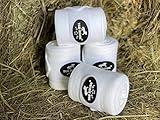 TGW RIDING Polo Leg Wraps, 4-Pack (White)(4.73inchesX118inches)