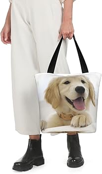 Amazon | [BFHETYU] ゴールデンレトリバー トートバッグ キャンバス