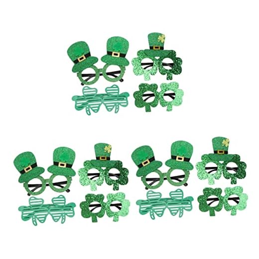 Alipis 12 Pares conjunto de óculos castanholas para crianças óculos do dia de são patrício decoração presentes acessório para óculos adereço de foto use óculos oculos de sol