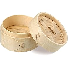 Restaurantware 2 Ounce Mini Bamboo Steamers 100 Bamboo Dim Sum Steamers - Premium With Lid Natural Bamboo Dumpling Steamers Bamboo Mini For Parties Or Catering