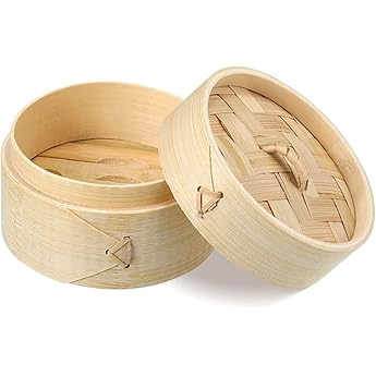 Restaurantware 2 Ounce Mini Bamboo Steamers 100 Bamboo Dim Sum Steamers - Premium With Lid Natural Bamboo Dumpling Steamers Bamboo Mini For Parties Or Catering