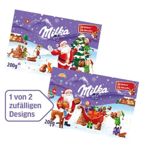 Milka Adventskalender, 24 Türchen mit Alpenmilch Schokolade, 200 g – Ansicht 3