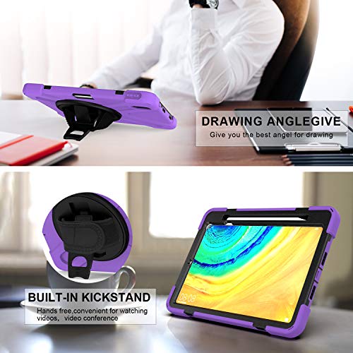 Coque Huawei MatePad Pro 10.8 antichoc violette avec support