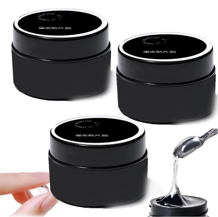 Vanccy Press on Nails Glue, Solid Nail Gel Glue for Press on Nails and Soft Gel Nail Tips, DIY Home Nail Glue for Press On, Super Strong Solid Nail Glue Gel Kit (5pcs)