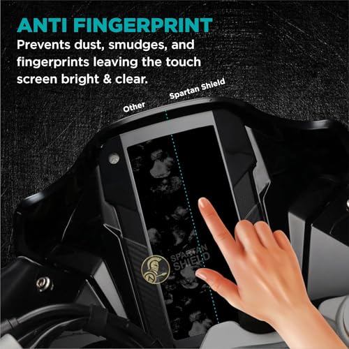 Image of Spartan Shield [2 PACK Digital Cluster Screen Guard For TVS APACHE RR 310 BIKE || 7 INCH Display Console Protector || Anti Scratch || RR310 Instrument Cluster Accessory 2024 [Not Tempered Glass]