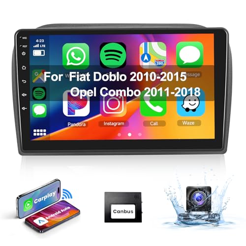 【8 Kern 2+64G】 Hodozzy Carplay Autoradio für FIAT Doblo 2010-2015/Opel
