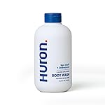 Huron Mens Body Wash - Moisturizing Cleanser with Vitamin E, Coconut Oil & Witch Hazel | Sea Salt Scent | Deodorizes & Helps Reduce Skin Irritation | Vegan, Sulfate-Free, Cruelty-Free - 12.2 fl oz