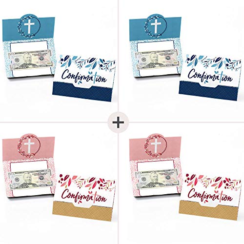 Confirmation Elegant Cross - Porta-dinheiro e cartões de presente para festas religiosas sortidas -