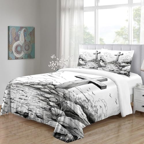 Housse de couette La Croix anti-transpiration microfibre 3D - 5