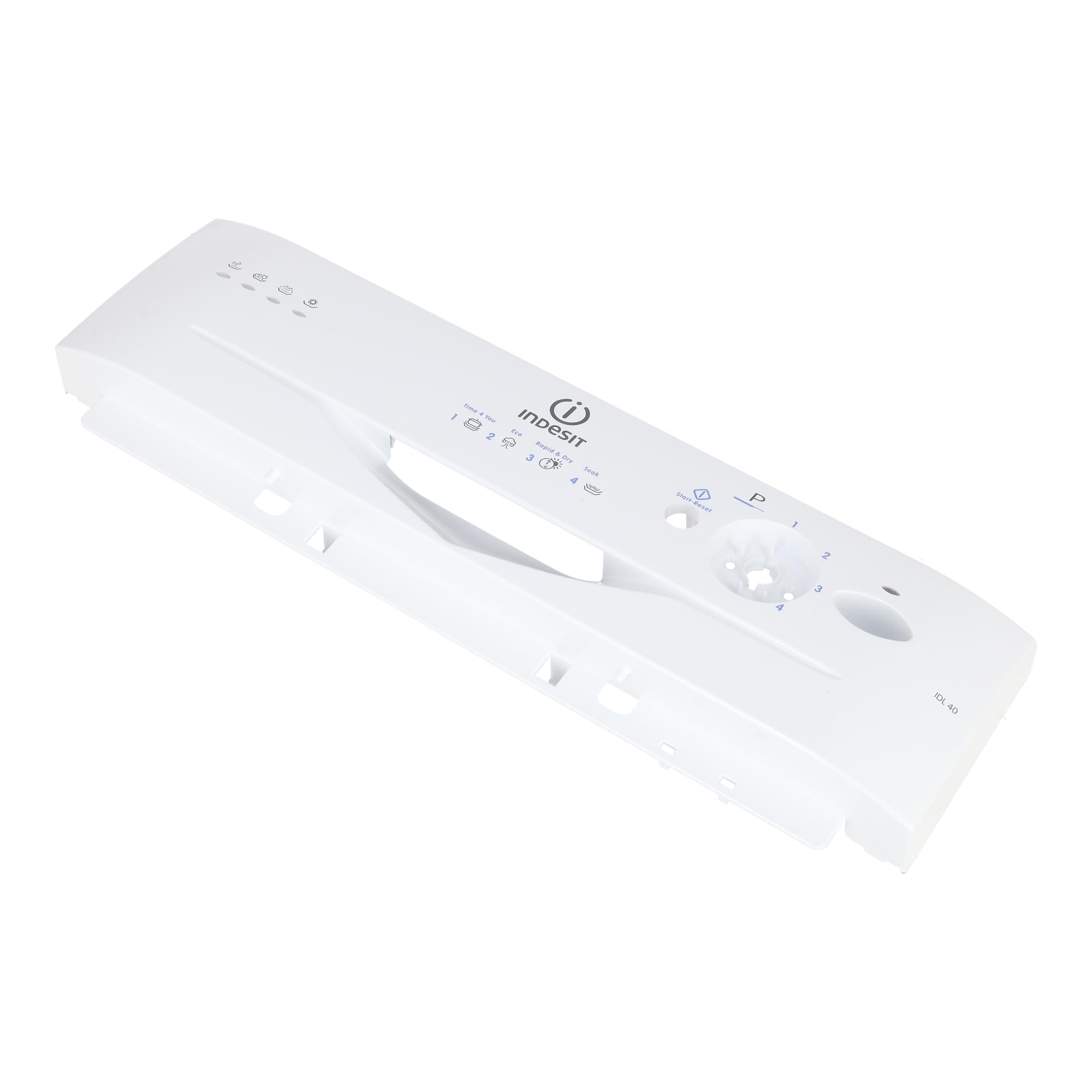 sparefixd Apto para Indesit IDL40UK.C - Kit de consola de panel de control frontal para lavavajillas