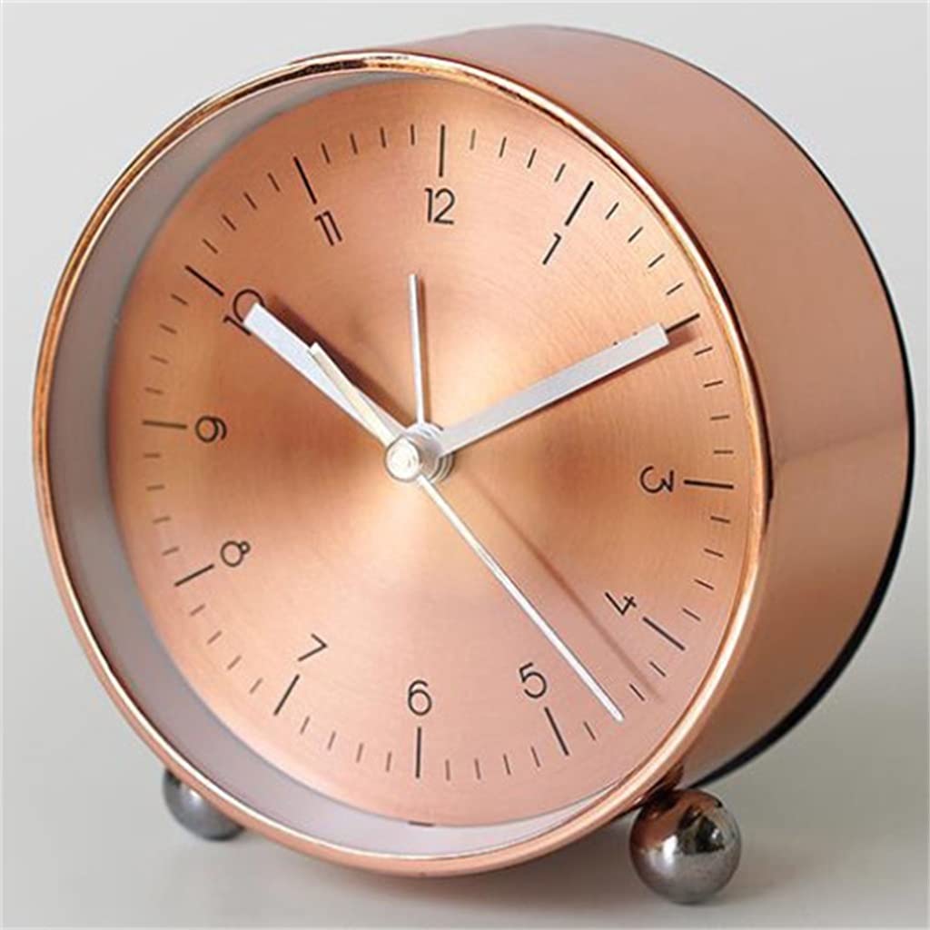 Nordic Creative Alarm Clock Children Students Bedroom Bedside Snooze Clock Office Desktop Mute Clock Home Living Room Decor