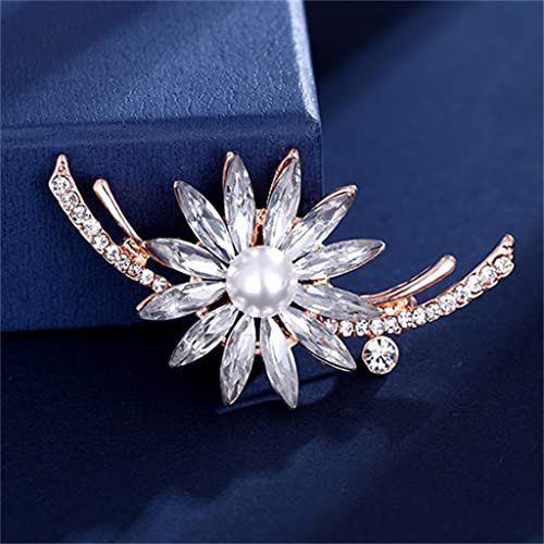 Broche écharpe fleurie pour accessoiriser vos tenues de mi-saison au quotidien