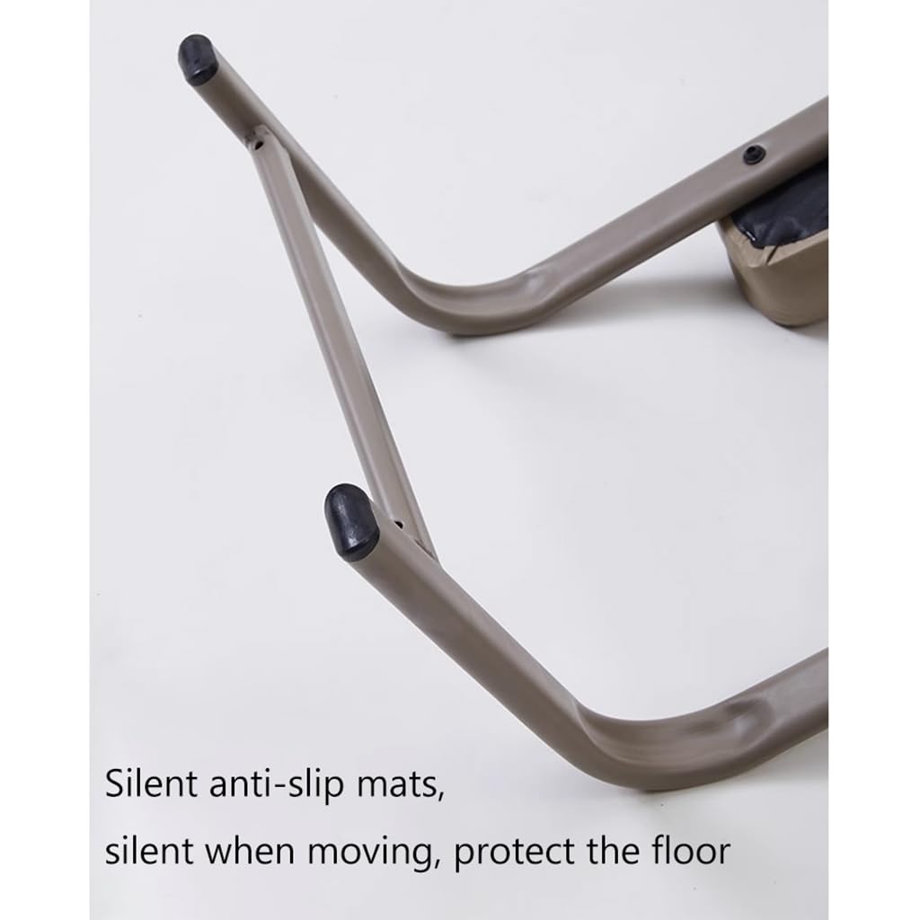 Sedia per inversione Yoga Struttura in Acciaio Inossidabile Pelle PU Sedia di Assistenza Yoga con Spalline Spesse Sgabello per inversione Yoga Trainer per inversione Yoga,Khaki