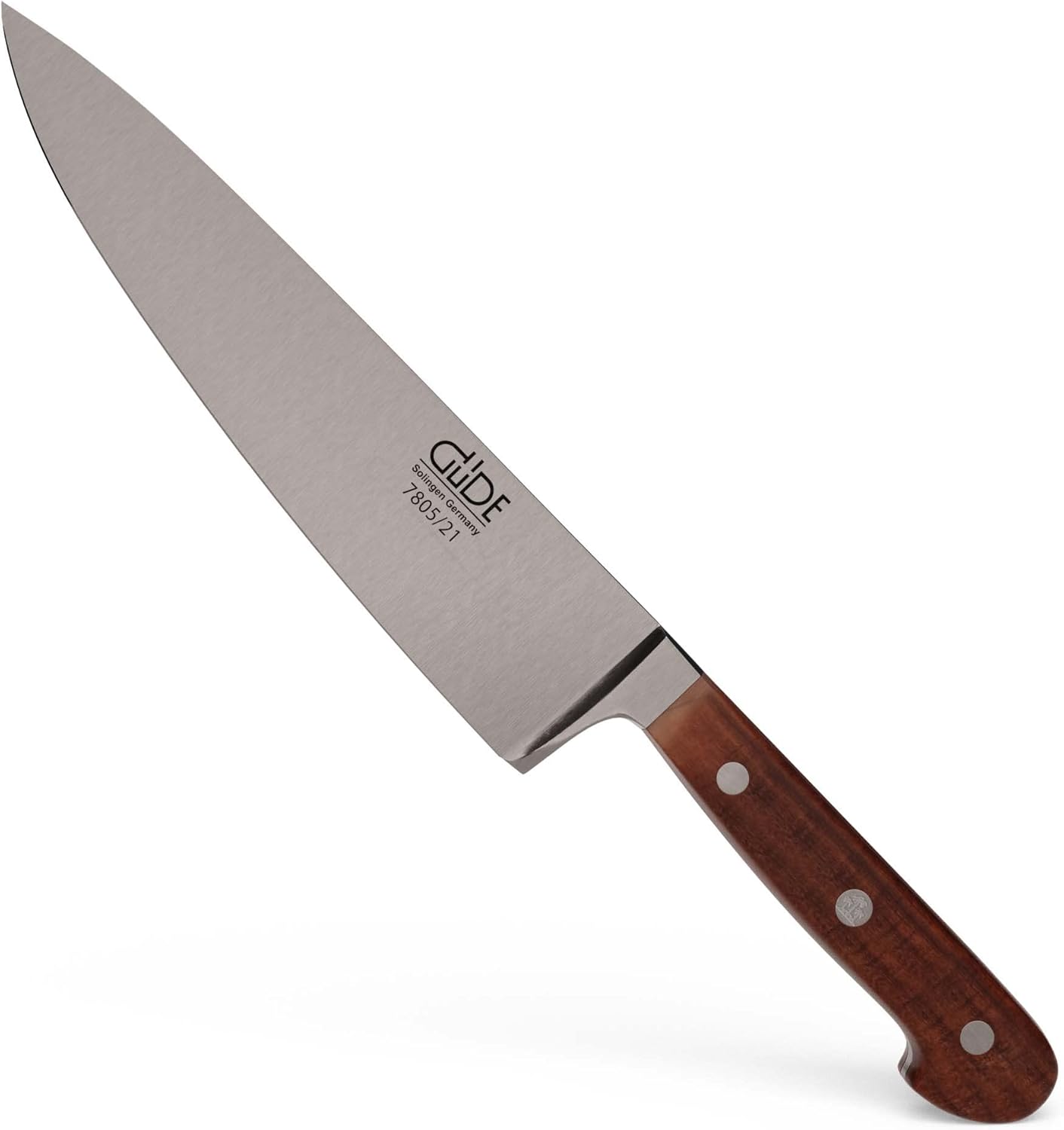 Güde Gude Franz Series Hand Forged Ice Hardened Steel Chef's Knife 8-in, Plumwood Handle, Made in Solingen, Germany Since 1910