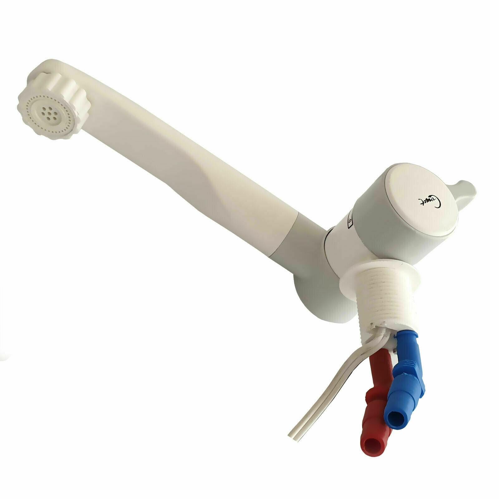 Rubinetto dell'acqua London, getto spray, uscita 12 V, micro interruttore miscelatore caldo e freddo, per roulotte e camper