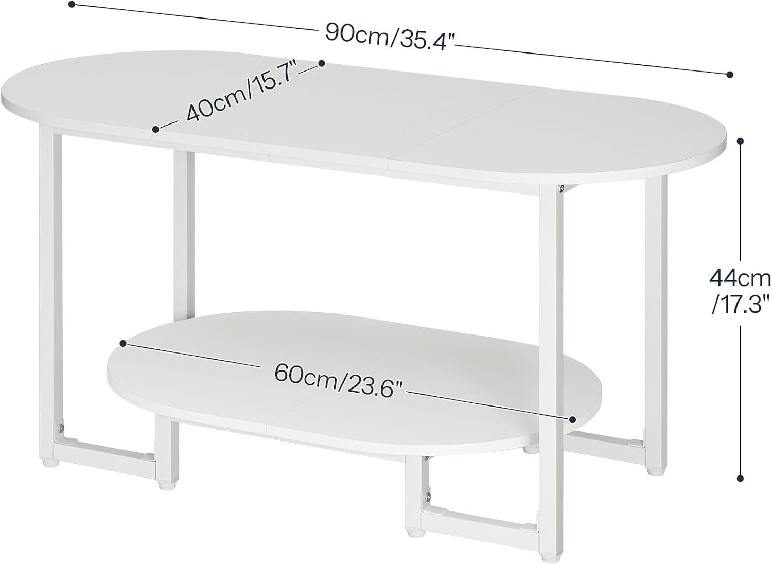 Components of HOOBRO Coffee Table WW09KF01