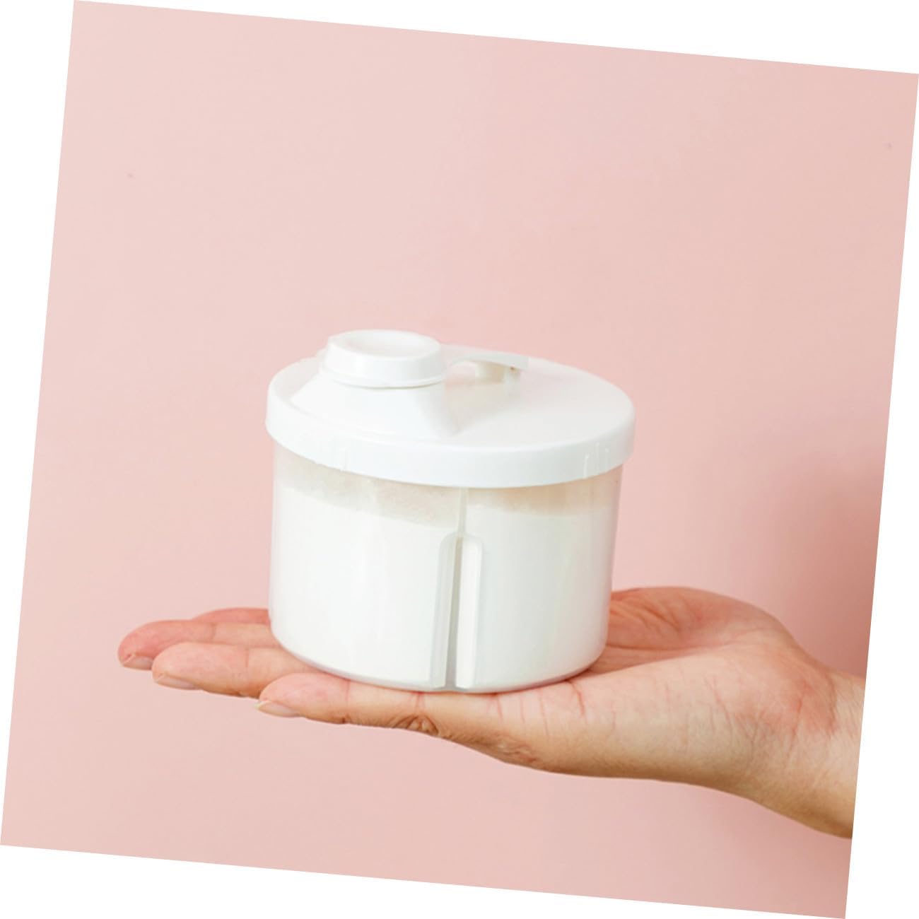 2 pcs Portable Formula Dispenser with Compartments Milk Powder Storage Container for Travel and Snacks Compact Design Go Feeding