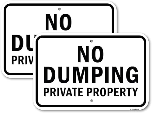 Miniatura 6 de (2 unidades) - Cartel de aluminio de calibre pesado de 12 x 18 pulgadas, no hay par dentro de 50 pies, de aluminio libre de óxido, resistente a la