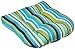 Pillow Perfect Stripe Indoor/Outdoor Chair Seat Cushion, Tufted, Weather, and Fade Resistant, 19