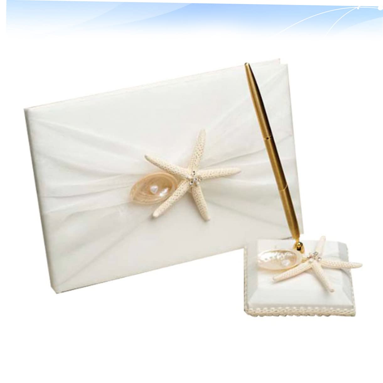ifundom Libro Delle Presenze Per Matrimonio in Stile Spiaggia Libro Degli Ospiti Con Spazio Per Messaggi Realizzato in Accessorio Per Cerimonia