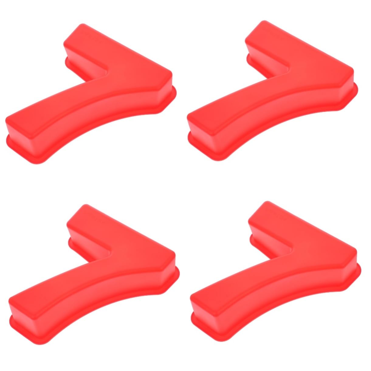 Amosfun 4 Pezzi Stampo Per Dolci Da Forno in Silicone Con Numeri Stampo Multiuso Per Dolci E Dessert