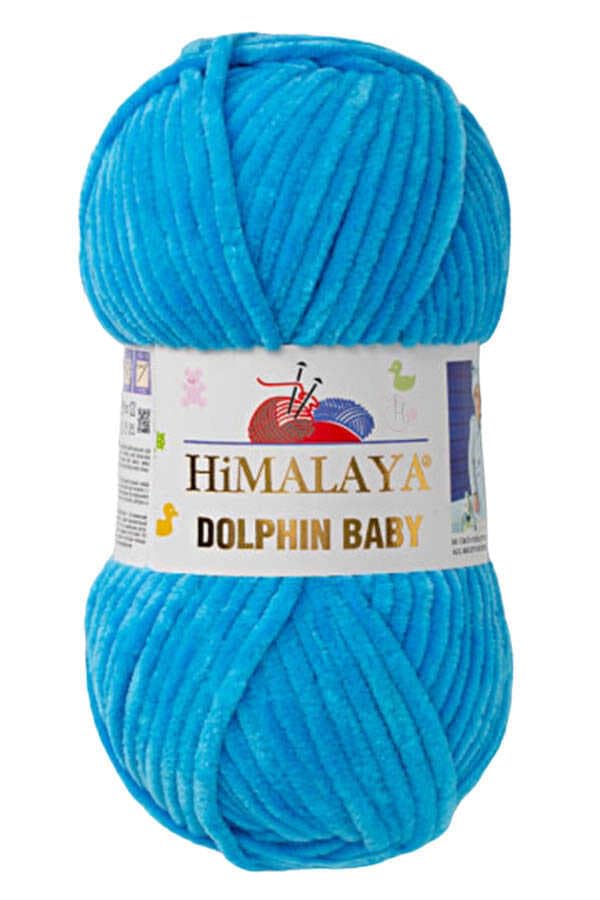 2 Ball/Skein Himalaya Dolphin Baby Yarn Each Skein 100 g 120 m Super Bulky Polyester Blanket Yarn Velvet Yarn Amigurumi Yarn (80326 Blue)