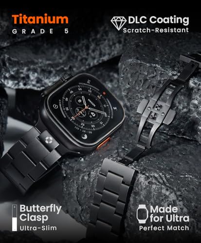 Bracelet titane réglable CRNS03-PRO pour éviter les rayures Apple Watch