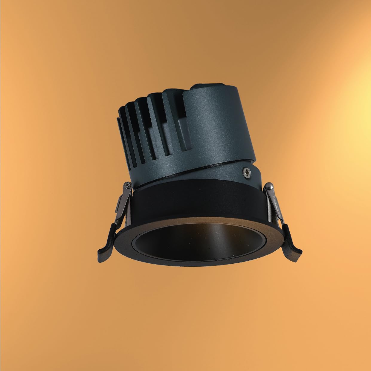 Tekled Black Myhome Elite Adjustable Recessed Cob Led Downlight | 10W 3000K | Recessed Lighting Housing & Trim Kits Anti-Glare Downlight | For Entrways Living Spaces Offices | 3000K- (Built-In Led)