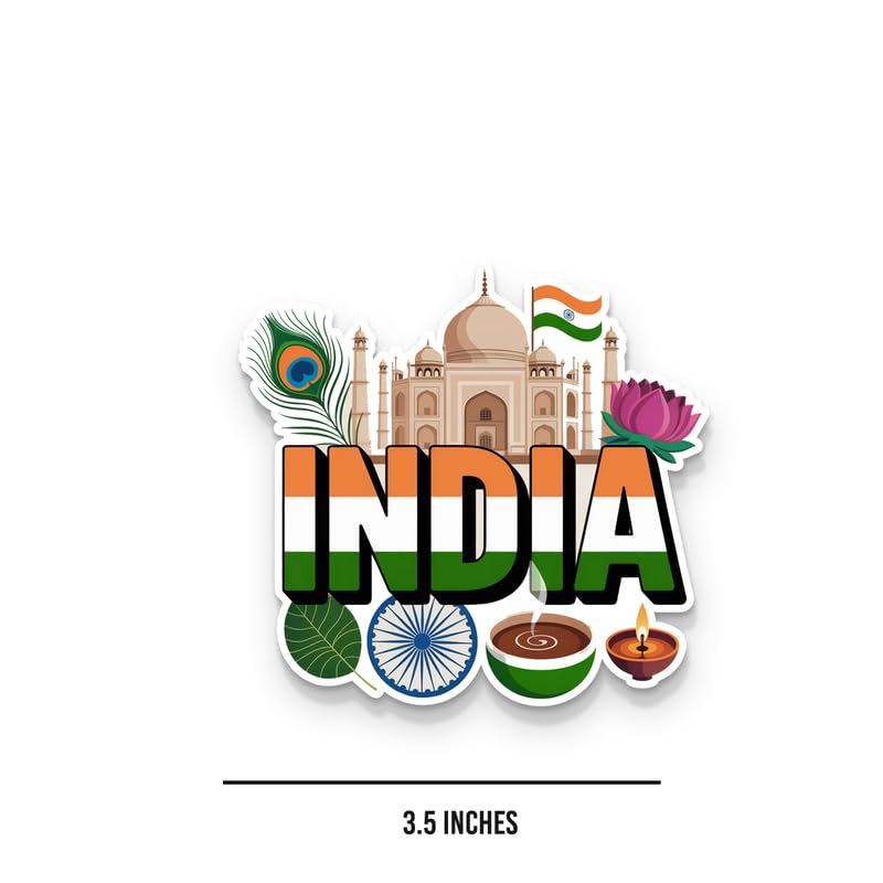 Image of India 03 Fridge Magnets, Glossy Finish, Stylish Magnet for Fridge, Wardrobe & Metal Surfaces