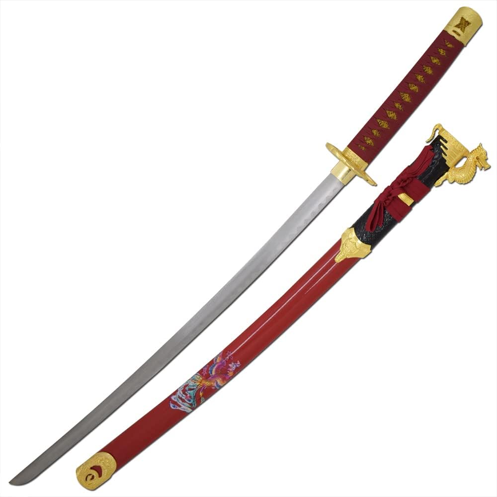 Snake Eye Tactical Two Tone Dragon Designed Samurai Katana Sword